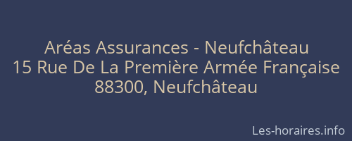 Aréas Assurances - Neufchâteau
