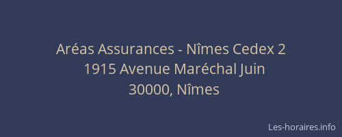 Aréas Assurances - Nîmes Cedex 2