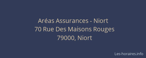 Aréas Assurances - Niort