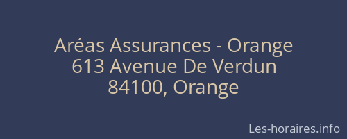 Aréas Assurances - Orange