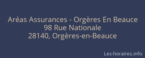 Aréas Assurances - Orgères En Beauce
