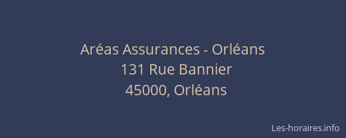 Aréas Assurances - Orléans