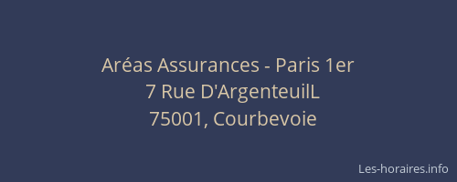 Aréas Assurances - Paris 1er