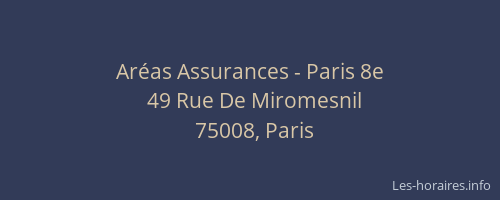 Aréas Assurances - Paris 8e