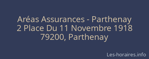 Aréas Assurances - Parthenay