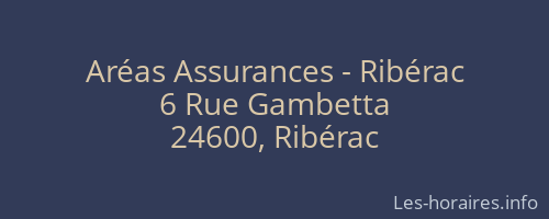 Aréas Assurances - Ribérac
