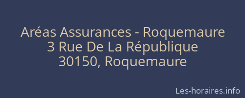 Aréas Assurances - Roquemaure