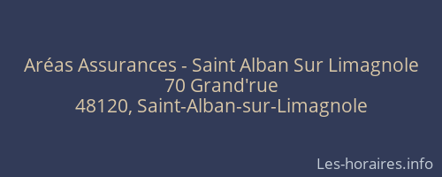 Aréas Assurances - Saint Alban Sur Limagnole