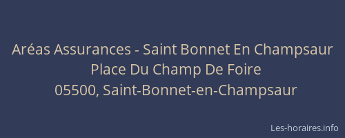 Aréas Assurances - Saint Bonnet En Champsaur