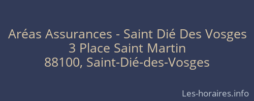 Aréas Assurances - Saint Dié Des Vosges