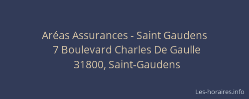 Aréas Assurances - Saint Gaudens