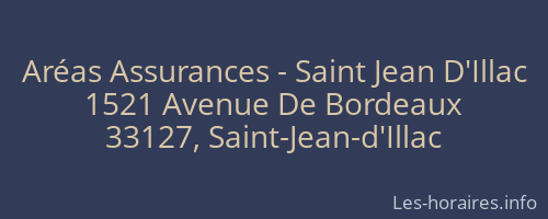Aréas Assurances - Saint Jean D'Illac