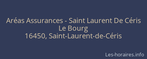 Aréas Assurances - Saint Laurent De Céris