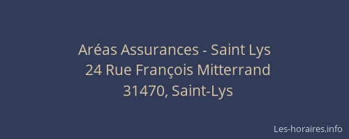 Aréas Assurances - Saint Lys