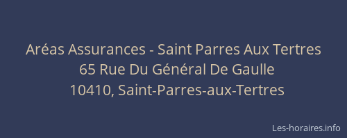 Aréas Assurances - Saint Parres Aux Tertres
