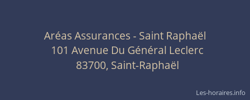 Aréas Assurances - Saint Raphaël