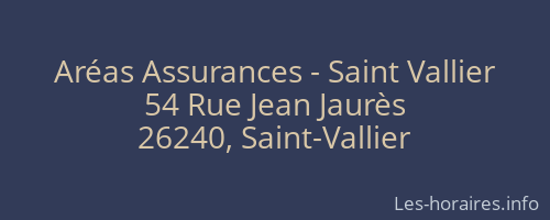 Aréas Assurances - Saint Vallier