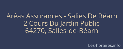 Aréas Assurances - Salies De Béarn