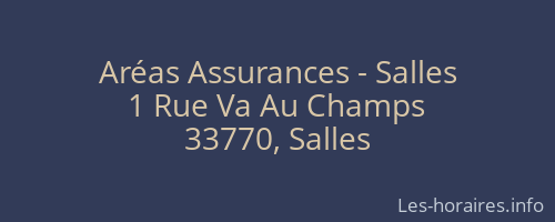 Aréas Assurances - Salles
