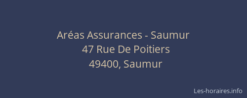 Aréas Assurances - Saumur