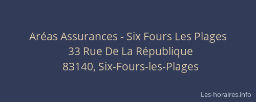 Aréas Assurances - Six Fours Les Plages