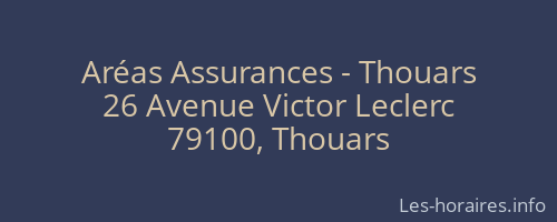 Aréas Assurances - Thouars