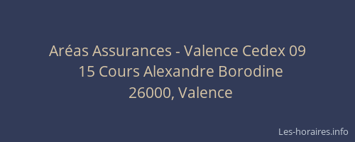 Aréas Assurances - Valence Cedex 09