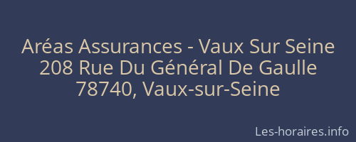 Aréas Assurances - Vaux Sur Seine