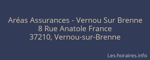 Aréas Assurances - Vernou Sur Brenne