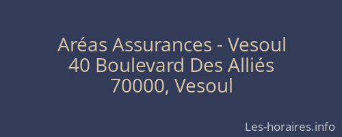 Aréas Assurances - Vesoul