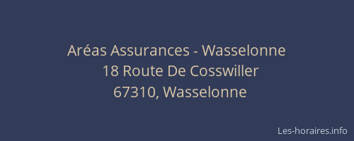 Aréas Assurances - Wasselonne