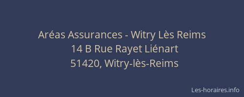 Aréas Assurances - Witry Lès Reims
