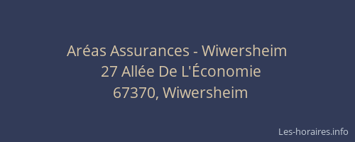Aréas Assurances - Wiwersheim
