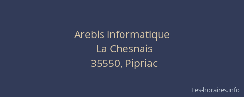 Arebis informatique