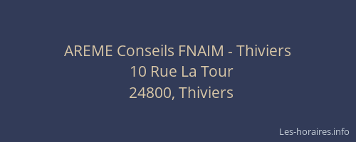 AREME Conseils FNAIM - Thiviers