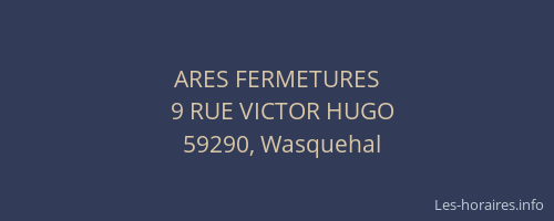 ARES FERMETURES