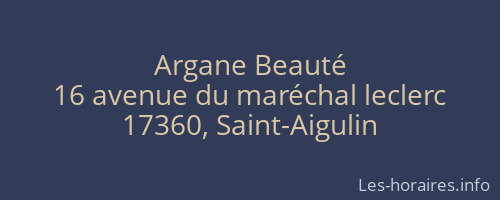 Argane Beauté