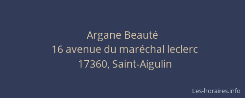 Argane Beauté