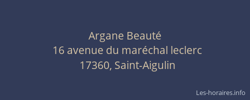 Argane Beaut&eacute;