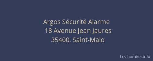 Argos Sécurité Alarme