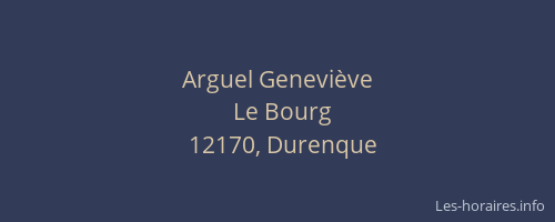 Arguel Genevi&egrave;ve
