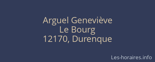 Arguel Geneviève