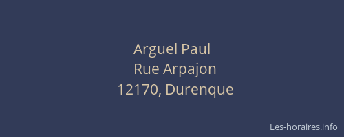 Arguel Paul