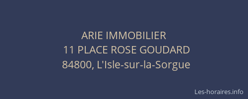 ARIE IMMOBILIER