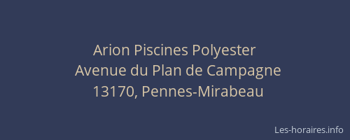 Arion Piscines Polyester