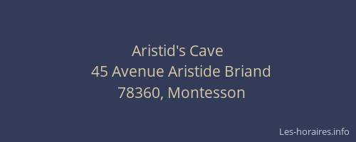 Aristid's Cave