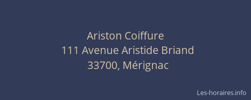 Ariston Coiffure