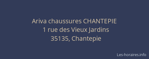 Ariva chaussures CHANTEPIE
