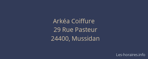 Ark&eacute;a Coiffure