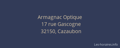 Armagnac Optique